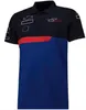 F1 Yarış Team ortak markalı polo gömlek kısa kollu polyester hızlı kuruyan yaka tişört özelleştirilebilir mm1s