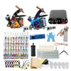 Tattoo Machine Gun 6/14/40 Colors Ink Disposable Gloves Mini Power Supply Set Beginner Tattoos Kits Body Art Supplies