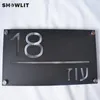 Home Wall Plates Black Color Stainless Steel Fashion Style Cutomized Signs Address Other Door Hardware