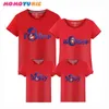 Sharpister Matey Matching Outfits T Рубашки Мать Дети Футболка Семейная Одежда Мать Дочь Отец Сын 210713