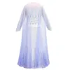 2021 Costume For Girls With Accessory Ice And Snows 2 White Dress Kids Halloween Outfit Snow Queen Cosplay Party Clothing HH21-681