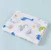 O mais recente cobertor de tamanho 110x110cm, baby gaze wrapper, colcha Swaddle, uma variedade de estilos para escolher, suporte para logotipo personalizado