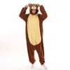 Cat Bear Unisex Inverno Carino Raccoon Wolf Deer Onesies Donne Nightwear Anime Costume Adulti Fleece Sleepwear Pigiama