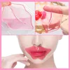 Pink White Gold Crystal Collagen Masks Moisturizing Essence Lip Care Cosmetic Anti Wrinkle Patch 8g/pc