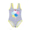 One-Parte Meninas Swimwear Peixe Verão Crianças Flor Beach Dress Dress Swimsuits Rainbow Bikini Bikini Beach Sundress Balloon Dos Desenhos Animados