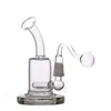 1pcs Beaker Glass Bong Smoking Water Pipes Ice Catcher 6inch Recycler Ashcatcher Bong with Domeless Nail and 14mm Glass Oil Burner Pipes
