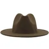 Унисекс плоский бодрое шерсть войлон Федора шляпы с поясом красный черный пэчворк джаз формальная шапка Panama Cap Trilby Caphau для мужчин женщин высокое качество A4