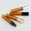 10ml Amber Atomizer Atomizer Spray Frosted Glass Bottle Portable Cosmetic Make up Parfum Case