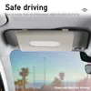 Pole Tissue PU Leather Auto Sun Visor Uchwyt Papieru Car Organizer Universal Serwetki Case Pojemnik Wnętrze Sunshade Torba