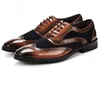 men vintage genuine leather business black male dress shoes 2021 505