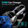 Chargeur USB de voiture 9V2A 3 ports Charge rapide QC3.0 Charge rapide universelle pour téléphone intelligent Xiaomi Samsung Galaxy S6 S7 S8 chargeurs