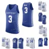 디자이너 커스텀 농구 유니폼 디자이너 NCAA College Kentucky Wildcats Jersey 22 Shai Gilgeous-Alexander 15 Cousins ​​0 Quade Green 2 Ashton Hagans Stitched