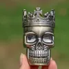 Skull Metal Smoking Herb Grinders Spice Crusher Smoking Grinder Hand Crank Crusher With Sticker Zinc Alloy Pepper Hand Herb Grinder Miller