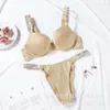 2024 sutiã terno reunir sexy conjuntos de sutiã menina suave respirável conjunto de roupa interior ajustável feminino diamante mulheres vs briefs sutiãs 6642ess