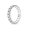 Anel de Natal de Inverno 2021 925 Prata Esterlina Sparkling Row Eternity Rings Para Mulheres Três Pedras Vintage Vinta Solitaire Anel Ani336p