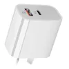 18W 20W Fast USB Carregador Rápido Tipo C PD Carregamento rápido para iPhone UE US Plug USB carregador com QC 4.0 3.0 carregador de telefone
