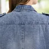 Kadın Yelekleri Kadınlar Artı Boyut 2022 Sonbahar Kadın Denim Gündelik Yelek Deliği Kot Ceket Kolsuz Kadın Vintage Sokak Hırka