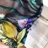 2021 classic spring/summer high quality scarves 180-90cm travel fashion flower scarves for men and women