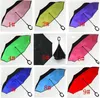 Reverse Umbrellas Windproof Reverse Layer Inverted Umbrella Inside Out Stand Windproof Umbrella Inverted Umbrellas sea shippin CG07455648