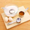 4 pcs Café Scoop Aço Inoxidável Barista Ferramentas Farinha De Farinha De Medição De Farinha Para Cozinha Teaspoon Lavável Portátil 210423