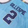 Villanova Wildcats Basketball Jersey NCAA College Collin Gillespie White Baby Blue Taille S-3xl Tous les jeunes cousus