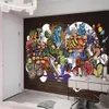 3d wallCovering Tapeta Retro Cegła Ściana Cartoon Alfabet Mural Home Decor Salon Sypialnia Malarstwo Klasyczne Tapety