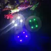 Mats Pads 5PCS Mini Glow LED Bottle Light Stickers Waterproof Luminescent Coasters Festival Night Club Bar Party Decoration9330228