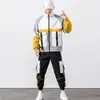 Herbst Mode Trainingsanzüge Männer Hip Hop Jacke Casual Hosen Sportswear 2PC Sets Streetwear Jogger Harajuku Jogginghose Männlichen Anzug Männer