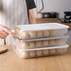 Пластиковое ящик для хранения яйца Кухонные инструменты Холодильник открытый пикник 18 сетки еда контейнер многофункциональный шершка 211102
