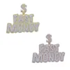 Chains Large Big Letters FAST MONEY Pendant With Rope Chain Necklaces & For Men Women Gold Color Cubic Zircon Hip Hop Jewelry