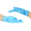 Guantes de jardín de goma para el hogar, trabajo de cocina, lavavajillas, desechables, de látex, ultrafinos, azules, 100 unidades