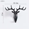 Wall Hanging Hook Vintage Deer Head Antlers for Hanging Clothes Hat Scarf Key Deer Horns Hanger Rack Wall Decoration 210414