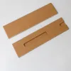 Großhandel 15,5 x 4 cm leeres Kraftpapier Stiftbox Tasche Bleistiftboxen Geschenkhalteretui 4 Stile