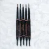 Makeup Eyebrow Enhancers Skinny Brow Pencil Gold Double slutade med Brush 5 Color EbonyMediumSoft Darkchocolate Drop Ship7796107