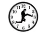 Wall Clocks Monty Python Inspired Silly Walk Clock Creative Silent Mute Art For Home Living Room Decor Lpfk