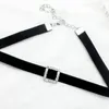 Designer halsband lyx smycken 1pc sammet choker justerbar slät nackband mode söt chic krage gotisk punk stil trendig kedja för