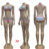 Dames Digitale Afdrukken Badmode Mode Trend Bras Slips Split Badpak Designer Zomer Vrouwelijke Strand Zwembad Backless Bandage Sexy Bikini Sets