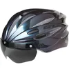 GUB K80 plus Capacetes com Óculos de Adsorção Óculos Integralmente Moldados MTB Road Bike Cap Homens Seguro Mulheres Capacete Ciclismo