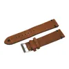 Nouvelle mode 18mm 20mm 22mm homme femmes Bracelet à la main en cuir suédé marron montre-bracelet bande sangle ceinture bracelets de montre Kzsd08 H0915