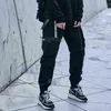 シングルロードメンズカーゴパンツ男性ファッションサイドポケットヒップホップTechwearジョガーズ男性日本のストリートウェアズボンパンツ男性211112