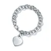 2021 Nuovo braccialetto TIFF di Sterling Sier Heart Sertling SIER per gioielli TIF di alta qualità211D