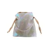 Super Vacker Pearly Handväskor Eleganta Kvinnors Pärla Kopplingar Tyg Middag Party Purse Pretty Summer Dress Matching Väskor Rosa