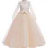 Robes de fille princesse bébé filles dentelle fleur robe de bal mariage demoiselle d'honneur pour robe de soirée première Communion baptême