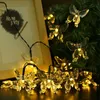 Cordes solaire LED papillon guirlande lumineuse extérieure étanche guirlande de noël guirlande lumineuse année jardin lampe décoration de mariage