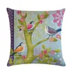 Cuscino/Fodera per cuscino decorativa Cuscini Farfalla Fiore Uccello Motivo a molla Divano Federa per pittura a olio Su cuscini artistici