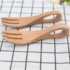 50Set/Lot Wood Portable Tableware Wooden Cutlery Sets Bamboo Fork Travel Dinnerware Suit Environmental Kitchen Tool Wholesale