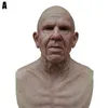 Party Masks Old Man Scary Mask Cosplay Full Head Latex Halloween Horror Masquerade Headgear DropShI3007048