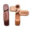 Folding Smoking Wooden Pipe Foldable Metal Monkey Hand Tobacco Cigarette Spoon Pipes With Storage Space Bowl Tools Accessories9342995