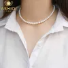 Ashiqi Natural sötvattenspärrkedjor Halsband 925 Sterling Silver Smycken för kvinnor 2021 Gåva Ny mode