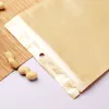 500 Pcs/Lot 6 taille en plastique Transparent fermeture à glissière Kraft papier sac pochettes Transparent fermeture éclair paquet sacs pour Snack bonbons sucre stockage